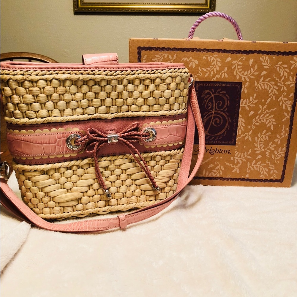 Brighton summer straw handbag